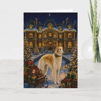 Borzoi-Feiertag  Feiertagskarte
