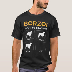 Borzoi-Führer für das Training des Hundes-Gehors T-Shirt