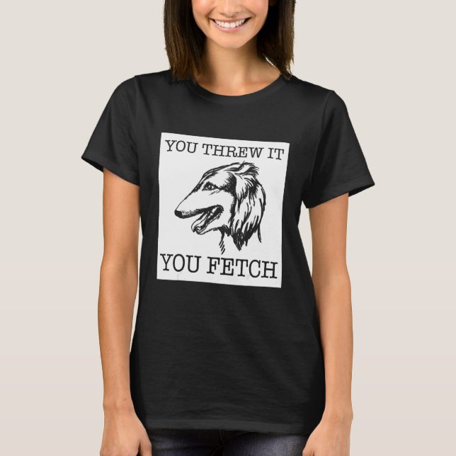 Borzoi funny dog lover gift_1 T-Shirt (Vorderseite)