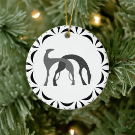 Borzoi Hound Weihnachtsschmuck