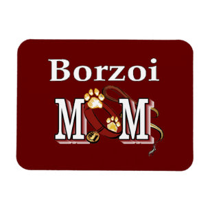 Borzoi Hund MAMA Magnet