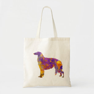 Borzoi im Watercolor Tragetasche