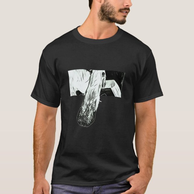 BORZOI MEME LONG NOSE DOG T-Shirt (Vorderseite)