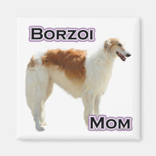 Borzoi Mom 4 - Magnet
