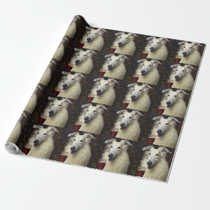 Borzoi-Neujahr Geschenkpapier