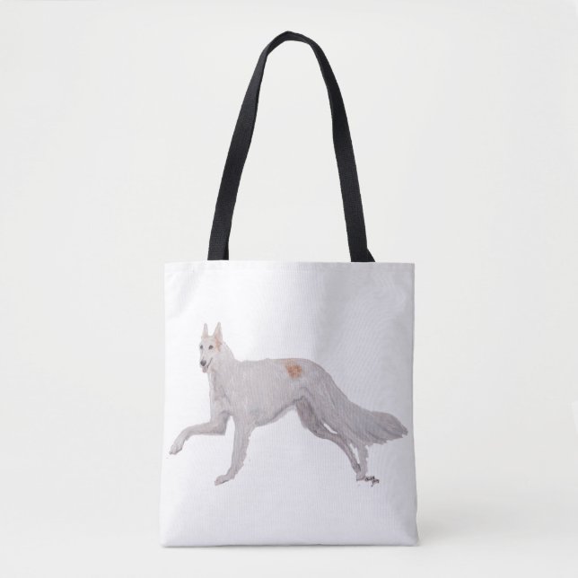 Borzoi russe Wolfhound Sac fourre-tout d'art chien (Devant)