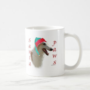 Borzoi Santa Paws Kaffeetasse