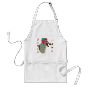 Borzoi Santa Paws Schürze