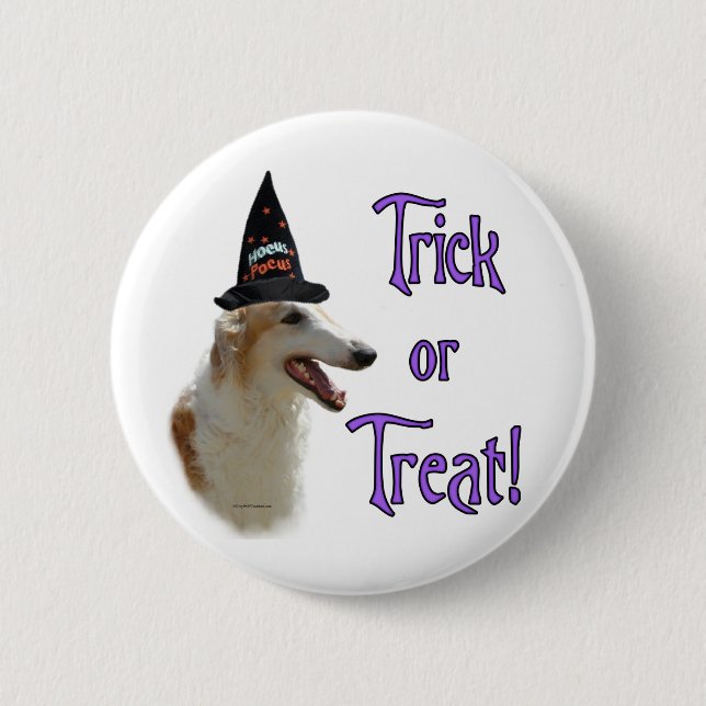 Borzoi Trick Button (Vorderseite)