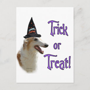 Borzoi Trick Postkarte