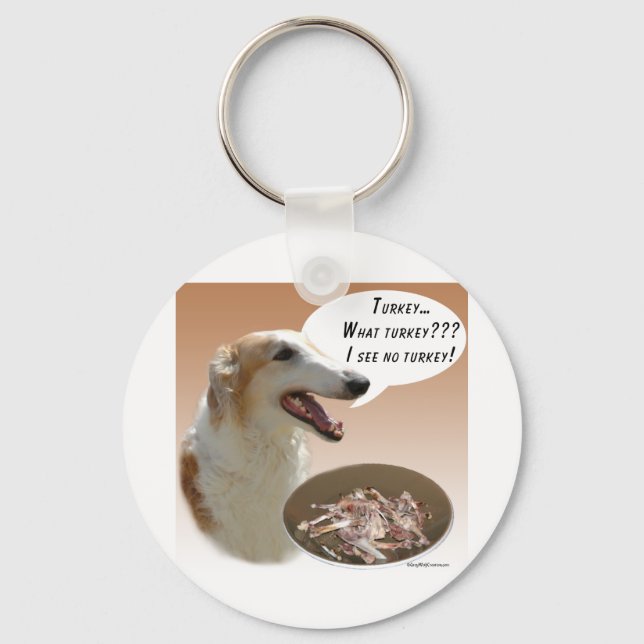 Borzoi Türkei Schlüsselanhänger (Vorderseite)