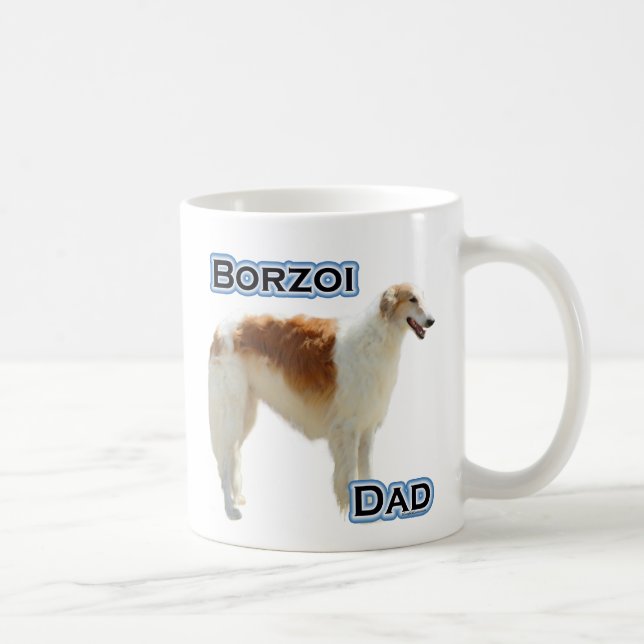 Borzoi-Vater 4 Kaffeetasse (Rechts)