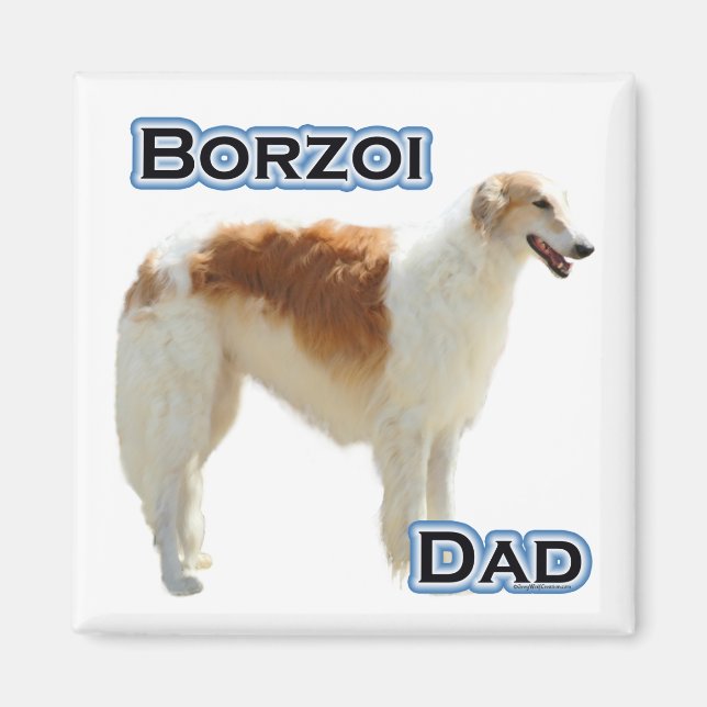 Borzoi Vater 4 - Magnet (Vorne)