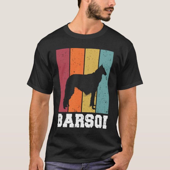 Borzoi Vintage  2 T-Shirt (Vorderseite)