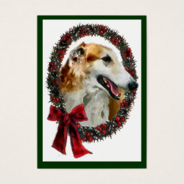 Borzoi Weihnachtsgeschenke Name Tags