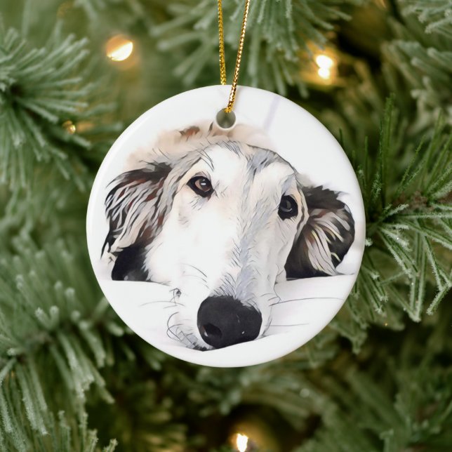 Borzoi Weihnachtsschmuck (Baum)