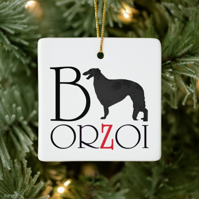 Borzoi Weihnachtsschmuck (Baum)