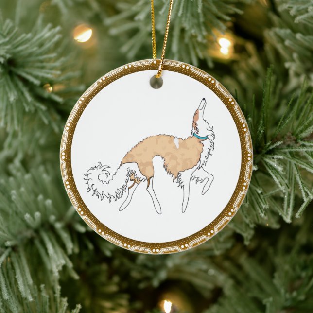 Borzoi Weihnachtsschmuck (Baum)