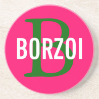 Borzoi-Zucht-Monogramm-Entwurf