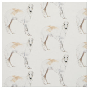 Borzoirussischer Wolfhound-stehendes Stoff