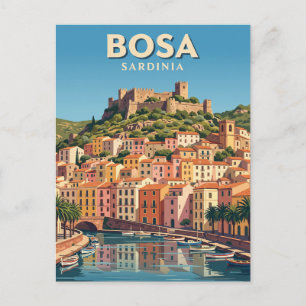 Bosa Italien Postkarte
