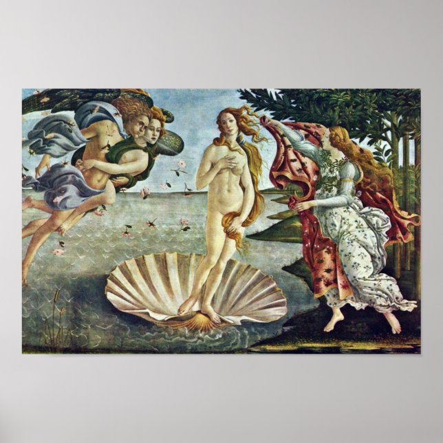 Bosanski: Roä'Enje Venere, von Sandro Botticelli Poster (Vorne)