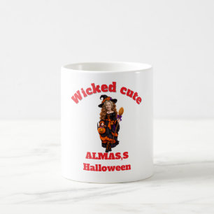 Bösartig süßes Halloween Familie – Personalisiert Kaffeetasse