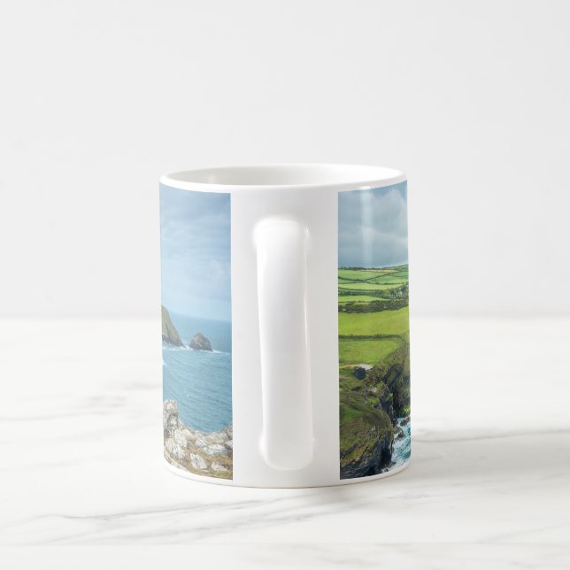 Boscastle an der Atlantikküste von Cornwall, Großb Kaffeetasse (Henkel)