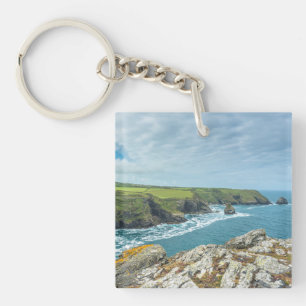 Boscastle an der Atlantikküste von Cornwall, Großb Schlüsselanhänger