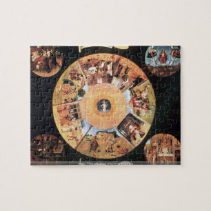 Bosch - Tabelle mit Szenen der sieben tödlichen