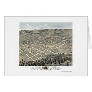 Boscobel, carte panoramique de WI - 1869