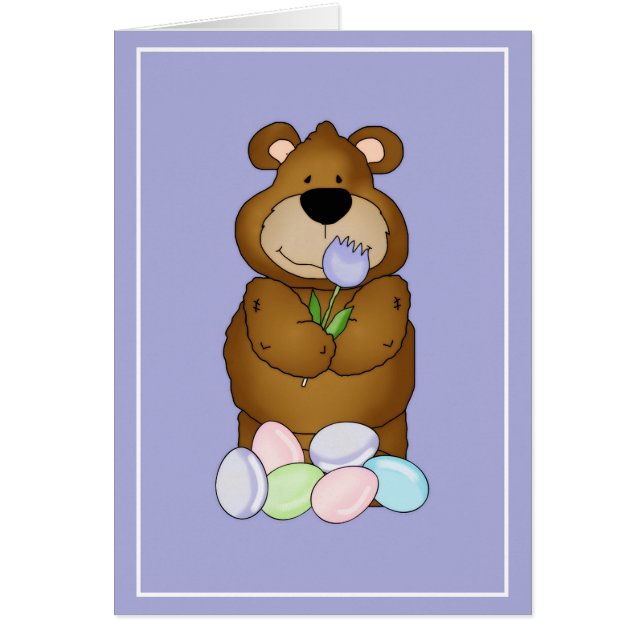 Boscoe & Betty Bears Love Pâques d2 Carte de voeux (Devant)
