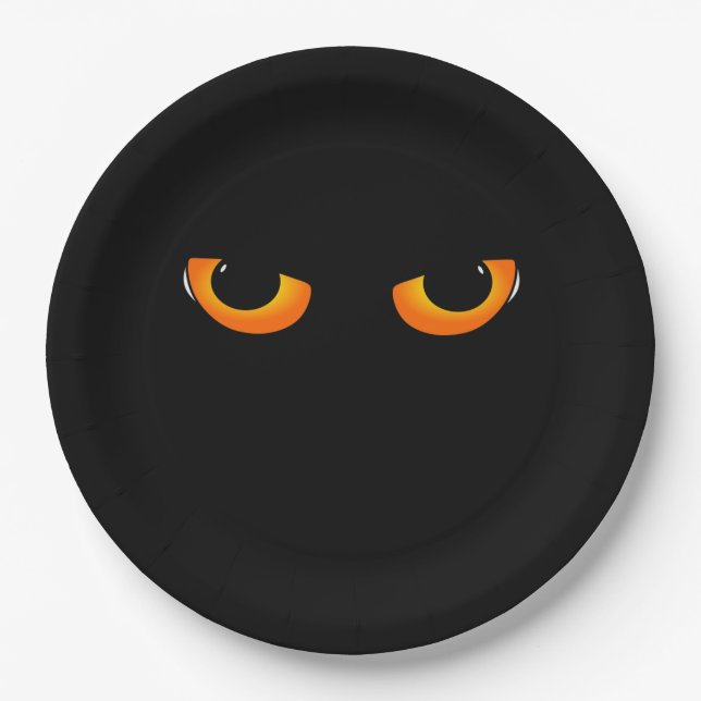 Böse Augen Pappteller (Vorderseite)