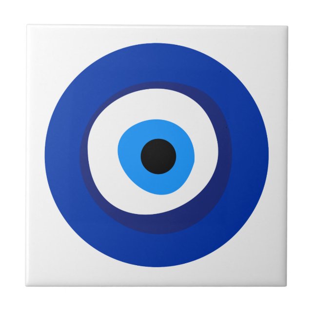 Böse Augen uraltes Symbol antike Talisman Superlat Fliese (Vorderseite)