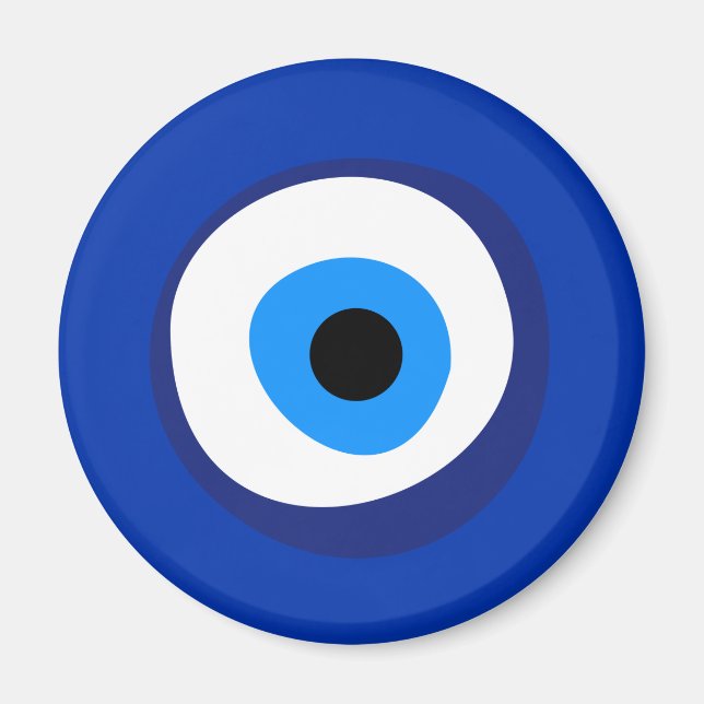 Böse Augen uraltes Symbol antike Talisman Superlat Magnet (Vorne)