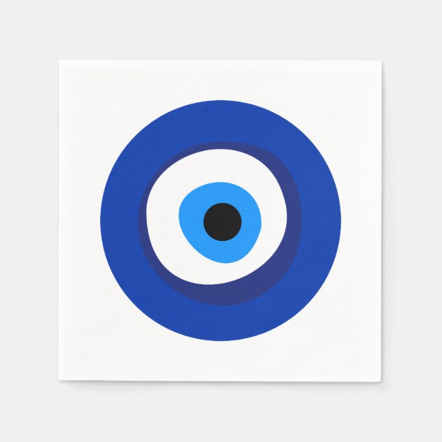 Böse Augen uraltes Symbol antike Talisman Superlat Serviette (Vorderseite)