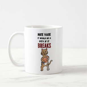 Böse Augenkatze, schelende Katze. Funny Cat Kaffeetasse