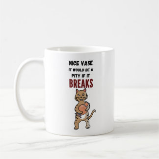 Böse Augenkatze, schelende Katze. Funny Cat Kaffeetasse