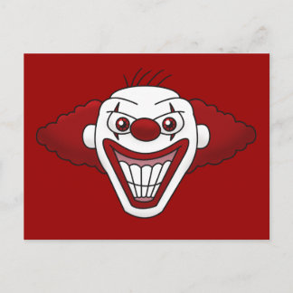 Böse Clown-Postkarte Postkarte
