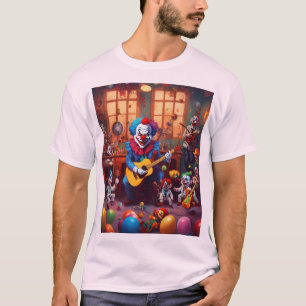 Böse Clowns und Mad Scientist in einem Musiklabor T-Shirt