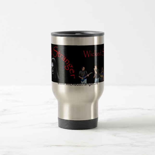 Böse Fremd-Kaffee-Tasse Reisebecher (Mittel)