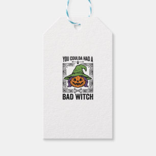 Böse Hexe Lustiger Halloween-Kürbis Hexe_1 Geschenkanhänger