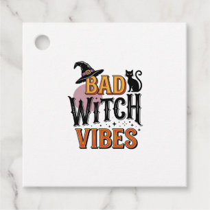 Böse Hexen Vibes Vintage Halloween-Shirt-Design_1 Geschenkanhänger