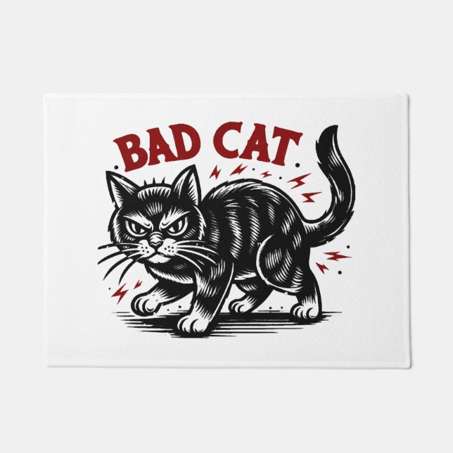 Böse Katze Fußmatte (Vorderseite)