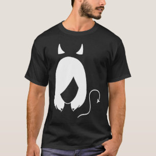 Böse Katzen Mädchen X T-Shirt