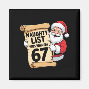 Böse Liste Kinder, die 67 lustige Meme Weihnachten Magnet