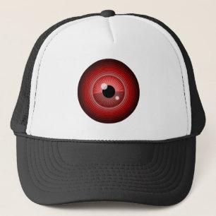 Böse Magie rotes Auge des Teufels Truckerkappe