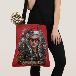 Böse Mrs Claus Bikerin, Biker-Ehefrau Badass Tasche