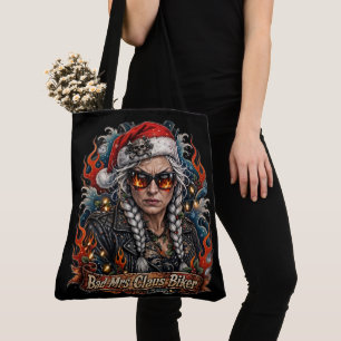 Böse Mrs Claus Bikerin, Biker-Ehefrau Badass Tasche