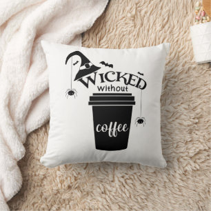 Böse ohne Kaffee – Lustige Hexen-Kaffee-Liebhaberi Kissen